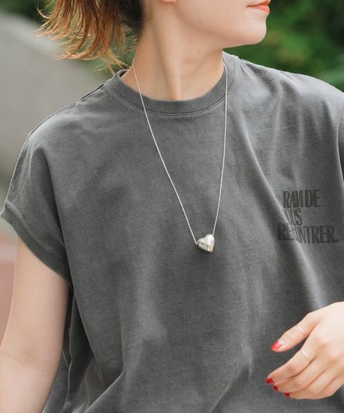 Spick & Span(スピックアンドスパン)の「《追加3》BASENOTES / ベースノート 65cm tiny chain heart NC BN-H006(ネックレス・レディース・シルバー・FREE)」の2枚目の写真