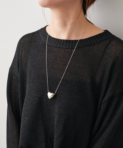 Spick & Span(スピックアンドスパン)の「《追加3》BASENOTES / ベースノート 65cm tiny chain heart NC BN-H006(ネックレス・レディース・シルバー・FREE)」の5枚目の写真