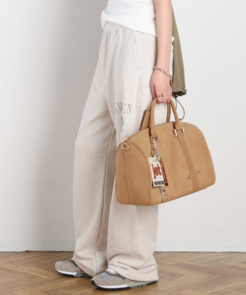 AMERICANA（アメリカーナ）の「【AMERICANA/アメリカーナ】別注 PRINT SWEAT PANTS（スウェットパンツ・レディース・アイボリー/ブラック系その他・36/38）」の3枚目の写真