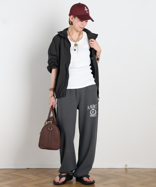 AMERICANA（アメリカーナ）の「【AMERICANA/アメリカーナ】別注 PRINT SWEAT PANTS（スウェットパンツ・レディース・アイボリー/ブラック系その他・36/38）」の20枚目の写真