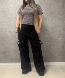 【maryさんコラボ】サイドカットアウトシャーリングスウェットパンツ＜大きいサイズ有＞