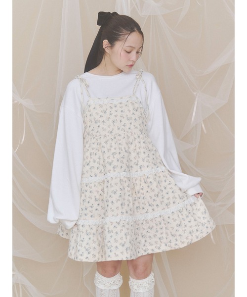 merry jenny（メリージェニー）の「お花キルティングキャミワンピース（ワンピース・レディース・ブルー/ピンク/ラベンダー・FREE）」の20枚目の写真