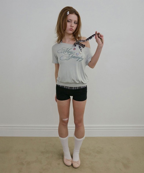 SCULPTOR(スカルプター)の「Miss Grumpy Tee(Tシャツ/カットソー・レディース・オートミール/ホワイト/ブルー・SMALL/LARGE/MEDIUM)」の11枚目の写真