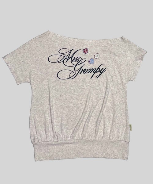 SCULPTOR(スカルプター)の「Miss Grumpy Tee(Tシャツ/カットソー・レディース・オートミール/ホワイト/ブルー・SMALL/LARGE/MEDIUM)」の6枚目の写真