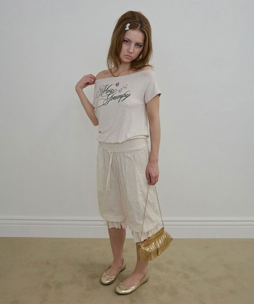 SCULPTOR(スカルプター)の「Miss Grumpy Tee(Tシャツ/カットソー・レディース・オートミール/ホワイト/ブルー・SMALL/LARGE/MEDIUM)」の7枚目の写真