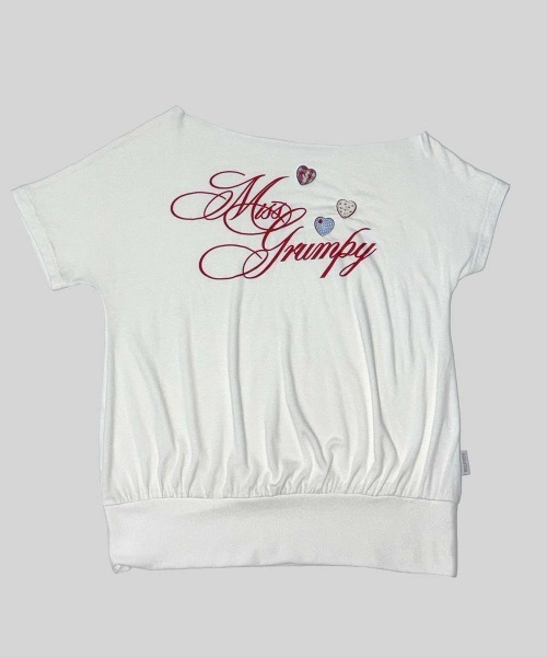 SCULPTOR(スカルプター)の「Miss Grumpy Tee(Tシャツ/カットソー・レディース・オートミール/ホワイト/ブルー・SMALL/LARGE/MEDIUM)」の4枚目の写真