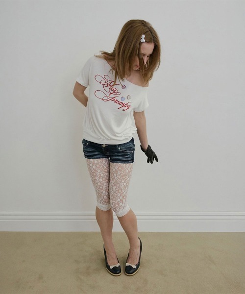SCULPTOR(スカルプター)の「Miss Grumpy Tee(Tシャツ/カットソー・レディース・オートミール/ホワイト/ブルー・SMALL/LARGE/MEDIUM)」の5枚目の写真