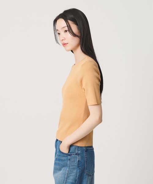 BEAUTY&YOUTH UNITED ARROWS(ビューティーアンドユースユナイテッドアローズ)の「スパンコール ハーフスリーブ 2WAYカーディガン ウォッシャブル(カーディガン/ボレロ・レディース・シャーベット/オフホワイト/ダークグレー・FREE)」の5枚目の写真
