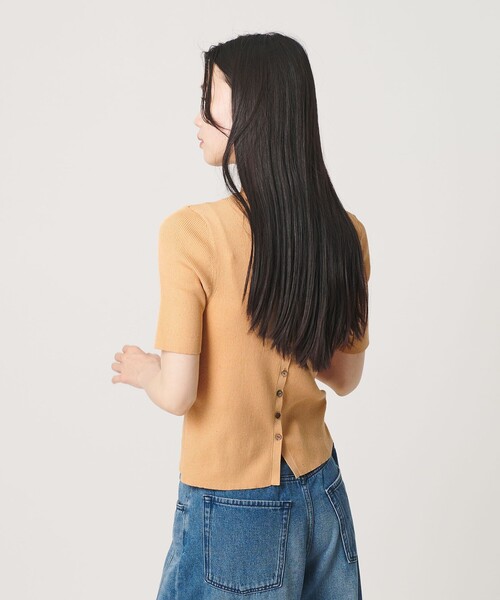 BEAUTY&YOUTH UNITED ARROWS(ビューティーアンドユースユナイテッドアローズ)の「スパンコール ハーフスリーブ 2WAYカーディガン ウォッシャブル(カーディガン/ボレロ・レディース・シャーベット/オフホワイト/ダークグレー・FREE)」の6枚目の写真