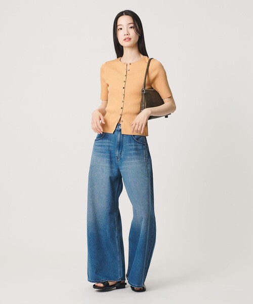 BEAUTY&YOUTH UNITED ARROWS(ビューティーアンドユースユナイテッドアローズ)の「スパンコール ハーフスリーブ 2WAYカーディガン ウォッシャブル(カーディガン/ボレロ・レディース・シャーベット/オフホワイト/ダークグレー・FREE)」の7枚目の写真