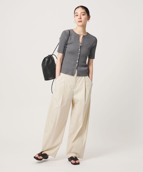 BEAUTY&YOUTH UNITED ARROWS(ビューティーアンドユースユナイテッドアローズ)の「スパンコール ハーフスリーブ 2WAYカーディガン ウォッシャブル(カーディガン/ボレロ・レディース・シャーベット/オフホワイト/ダークグレー・FREE)」の10枚目の写真