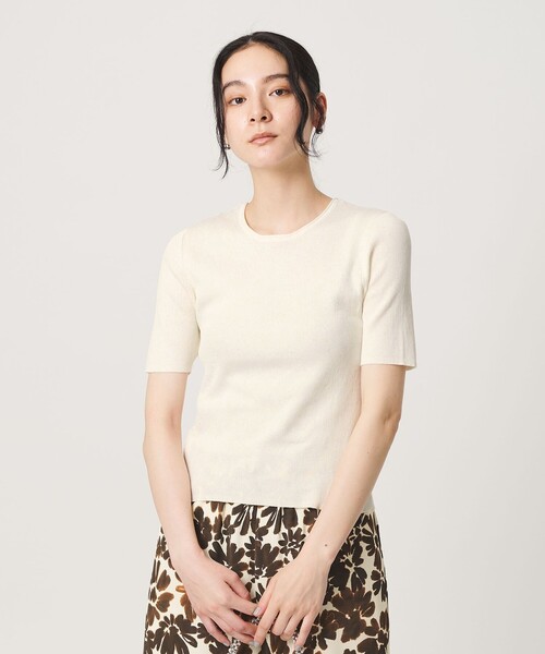 BEAUTY&YOUTH UNITED ARROWS(ビューティーアンドユースユナイテッドアローズ)の「スパンコール ハーフスリーブ 2WAYカーディガン ウォッシャブル(カーディガン/ボレロ・レディース・シャーベット/オフホワイト/ダークグレー・FREE)」の13枚目の写真