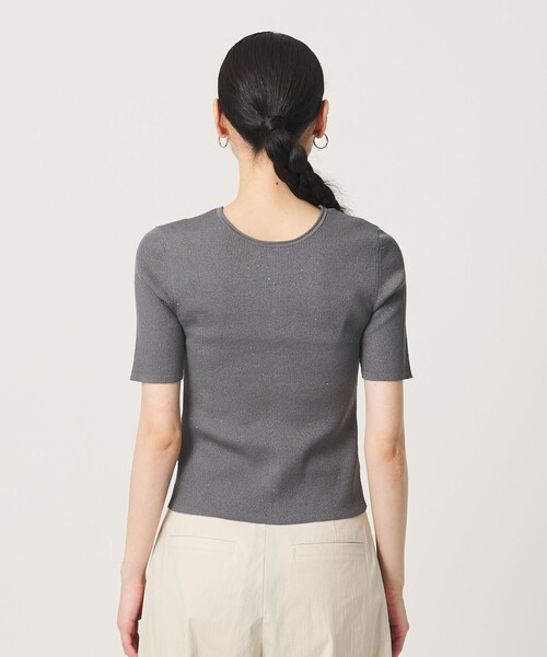 BEAUTY&YOUTH UNITED ARROWS(ビューティーアンドユースユナイテッドアローズ)の「スパンコール ハーフスリーブ 2WAYカーディガン ウォッシャブル(カーディガン/ボレロ・レディース・シャーベット/オフホワイト/ダークグレー・FREE)」の16枚目の写真
