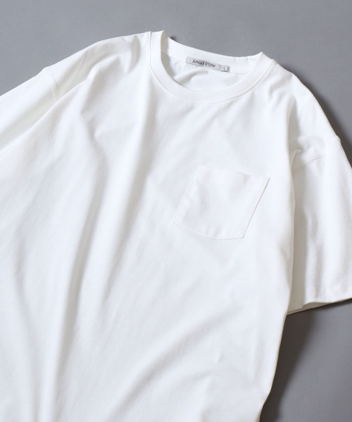 ANPAS(アンパス)の「Dry-Touch Cotton Pocket T-Shirt / 【吸水速乾 綿100%】ドライコットン 胸ポケット 半袖 無地T メンズ レディース トップス 春夏 カットソー 無地 シンプル(Tシャツ/カットソー・メンズ・ホワイト/チャコールグレー/ブラック・L/M/LL)」の1枚目の写真