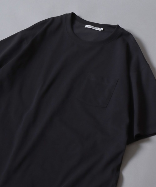 ANPAS(アンパス)の「Dry-Touch Cotton Pocket T-Shirt / 【吸水速乾 綿100%】ドライコットン 胸ポケット 半袖 無地T メンズ レディース トップス 春夏 カットソー 無地 シンプル(Tシャツ/カットソー・メンズ・ホワイト/チャコールグレー/ブラック・L/M/LL)」の2枚目の写真