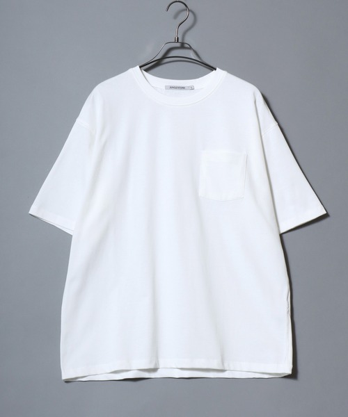 ANPAS(アンパス)の「Dry-Touch Cotton Pocket T-Shirt / 【吸水速乾 綿100%】ドライコットン 胸ポケット 半袖 無地T メンズ レディース トップス 春夏 カットソー 無地 シンプル(Tシャツ/カットソー・メンズ・ホワイト/チャコールグレー/ブラック・L/M/LL)」の4枚目の写真