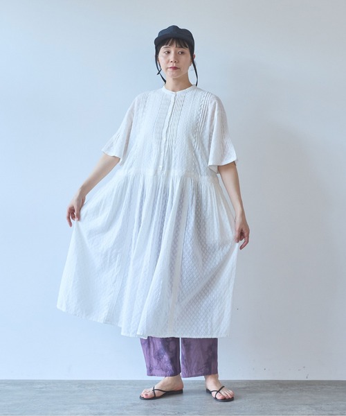 yuni(ユニ )の「△Flower JQ×lace one-piece(ワンピース・レディース・ホワイト・FREE)」の4枚目の写真