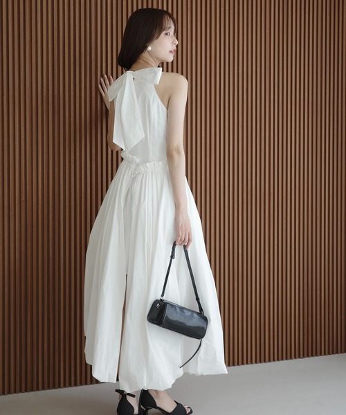 EIMY ISTOIRE(エイミーイストワール)の「LYRA DRESS(ワンピース・レディース・ブラック/ホワイト/ベージュ・36/38/34)」の4枚目の写真
