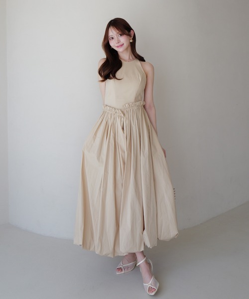EIMY ISTOIRE(エイミーイストワール)の「LYRA DRESS(ワンピース・レディース・ブラック/ホワイト/ベージュ・36/38/34)」の13枚目の写真