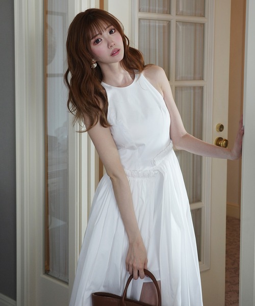 EIMY ISTOIRE(エイミーイストワール)の「LYRA DRESS(ワンピース・レディース・ブラック/ホワイト/ベージュ・36/38/34)」の11枚目の写真