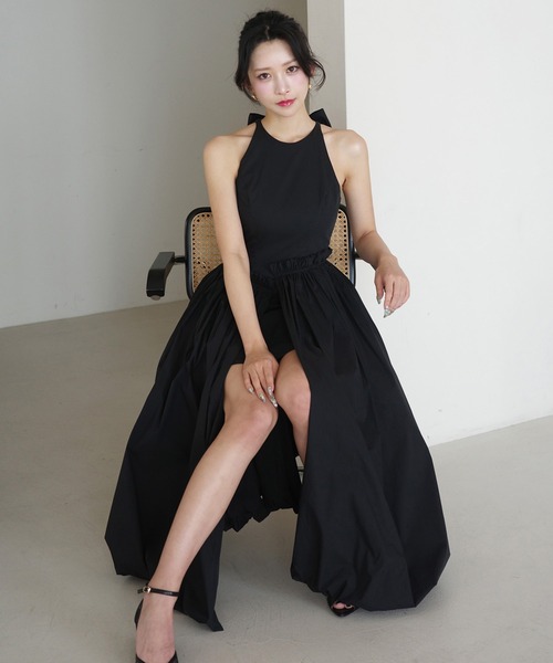 EIMY ISTOIRE(エイミーイストワール)の「LYRA DRESS(ワンピース・レディース・ブラック/ホワイト/ベージュ・36/38/34)」の19枚目の写真