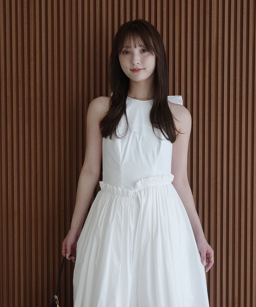 EIMY ISTOIRE(エイミーイストワール)の「LYRA DRESS(ワンピース・レディース・ブラック/ホワイト/ベージュ・36/38/34)」の22枚目の写真