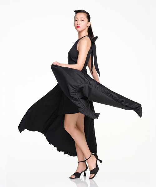 EIMY ISTOIRE(エイミーイストワール)の「LYRA DRESS(ワンピース・レディース・ブラック/ホワイト/ベージュ・36/38/34)」の20枚目の写真