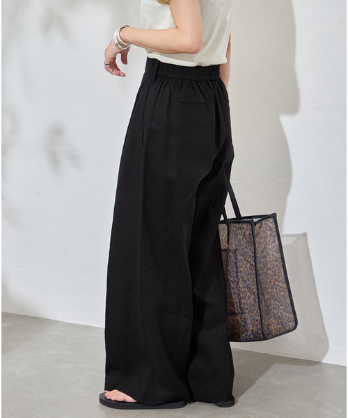 JOURNAL STANDARD(ジャーナルスタンダード)の「リネンライクロングスラブパンツ(その他パンツ・レディース・ブラック/ベージュ・38/36)」の22枚目の写真