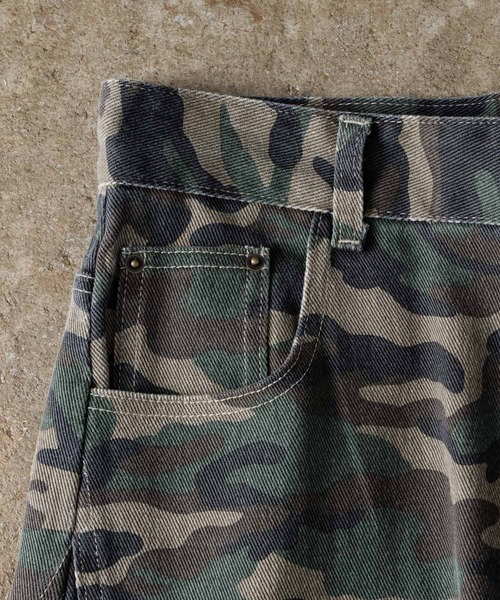 ADAMASTE(アダマスト)の「Vintage Like Camouflage Wide Pants - ヴィンテージライクカモフラージュワイドパンツ(デニムパンツ・メンズ・カーキ/ブラック・SMALL/MEDIUM/LARGE)」の16枚目の写真