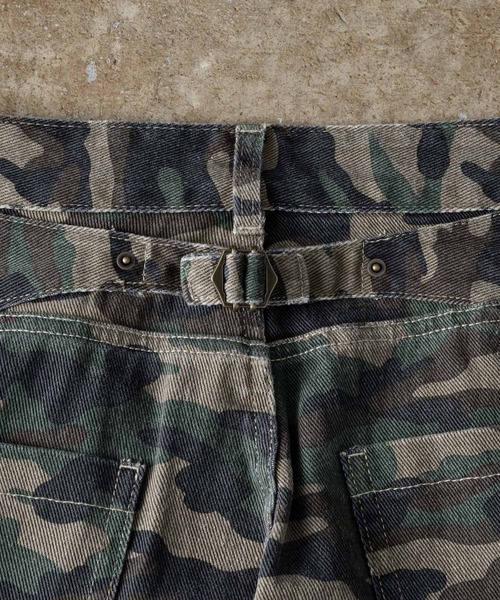 ADAMASTE(アダマスト)の「Vintage Like Camouflage Wide Pants - ヴィンテージライクカモフラージュワイドパンツ(デニムパンツ・メンズ・カーキ/ブラック・SMALL/MEDIUM/LARGE)」の17枚目の写真