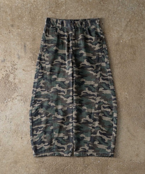 ADAMASTE(アダマスト)の「Vintage Like Camouflage Wide Pants - ヴィンテージライクカモフラージュワイドパンツ(デニムパンツ・メンズ・カーキ/ブラック・SMALL/MEDIUM/LARGE)」の21枚目の写真