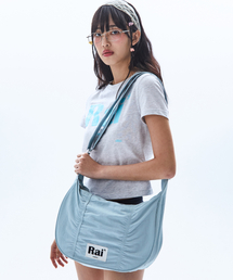 RAIMENT（レイメント）の「フロントシャーリングナイロンクロスバッグ_スカイブルー（メッセンジャーバッグ）」