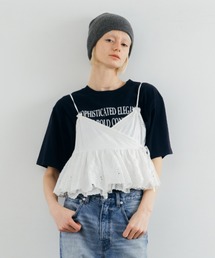 CREDONA | LACE PATCHWORK TOPS/レースパッチワークトップス(Tシャツ/カットソー)
