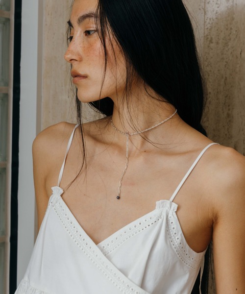 CREDONA（クレドナ）の「LACE PATCHWORK TOPS/レースパッチワークトップス（Tシャツ/カットソー・レディース・ホワイト/ブラック・FREE）」の14枚目の写真