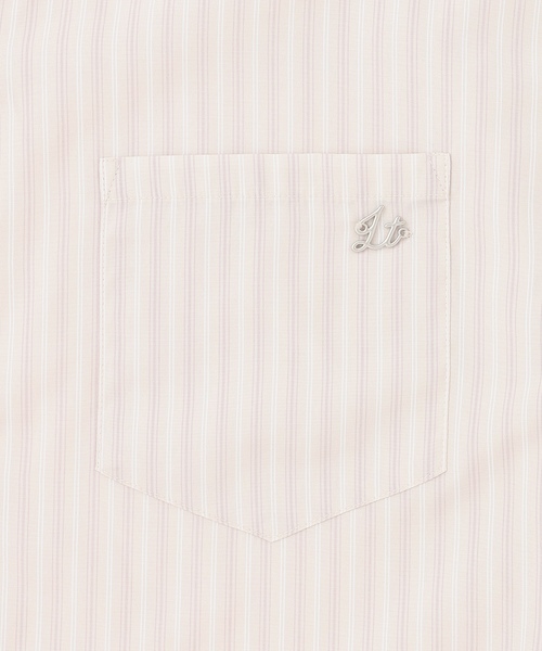 LOVETOXIC(ラブトキシック)の「【セット可】短丈ドロストストライプ半袖シャツ(シャツ/ブラウス・キッズ・ブルー/ベージュ・L:160cm/S:140cm/130cm/M:150cm)」の12枚目の写真