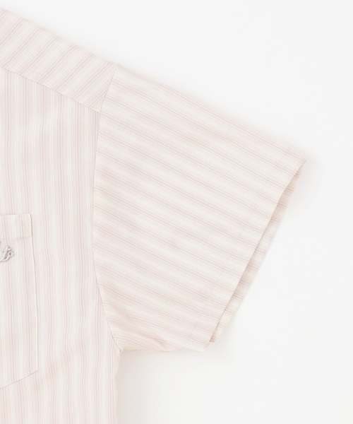 LOVETOXIC(ラブトキシック)の「【セット可】短丈ドロストストライプ半袖シャツ(シャツ/ブラウス・キッズ・ブルー/ベージュ・L:160cm/S:140cm/130cm/M:150cm)」の13枚目の写真