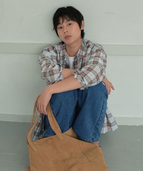 WEDNESDAY OASIS（ウェンズデーオアシス）の「ヴィンテージリンクルチェックシャツ_BROWN(WB6SH07)（シャツ/ブラウス・メンズ・ブラウン・MEDIUM/LARGE）」の4枚目の写真