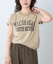 REMI RELIEF | 【REMI RELIEF】別注-"MICHIGAN"SP加工TロゴTシャツ(Tシャツ/カットソー)