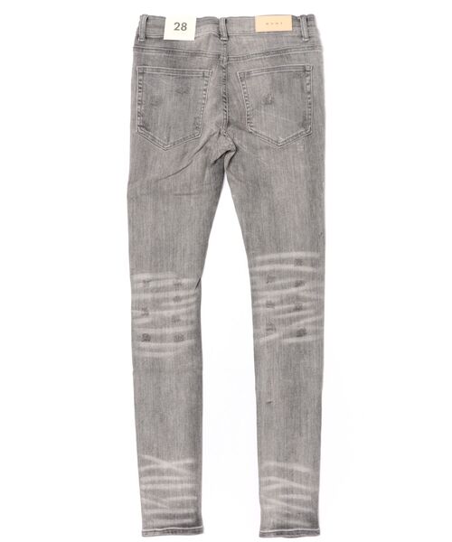 mnml(ミニマル)の「mnml/ミニマル/X284 MOTO SKINNY DENIM(デニムパンツ・メンズ・グレー・34/28/32/29/30)」の2枚目の写真
