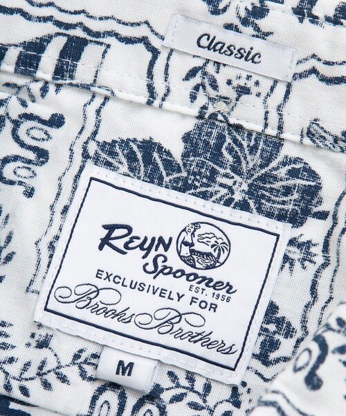 reyn spooner（レインスプーナー）の「Brooks Brothers×Reyn Spooner　コットン／ポリエステル　プルオーバー　アロハシャツ（シャツ/ブラウス・メンズ・ホワイト・SMALL/MEDIUM/LARGE）」の3枚目の写真