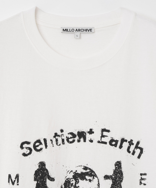 Millo Archive（ミロ アーカイブ）の「センティエントアース Tシャツ [ホワイト]（Tシャツ/カットソー・メンズ・その他・MEDIUM/LARGE/X-LARGE）」の2枚目の写真