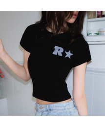 R Star Logo T-shirt [Black]