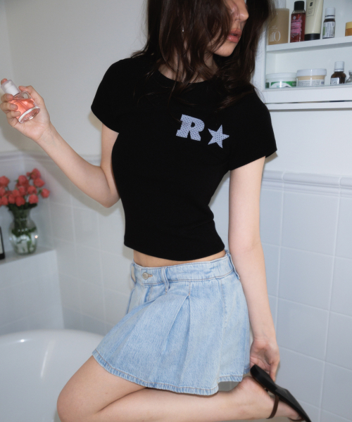 ROSEFRANTZ（ロゼフランツ）の「R Star Logo T-shirt [Black]（Tシャツ/カットソー・レディース・ブラック・SMALL/MEDIUM）」の14枚目の写真