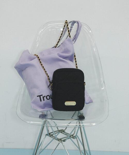 RODE SKO(ロデスコ)の「『別注』OUTDOOR PRODUCTS×hun RODESKO QUILTING CHAIN(ショルダーバッグ・レディース・ブラック/オフホワイト・-)」の12枚目の写真