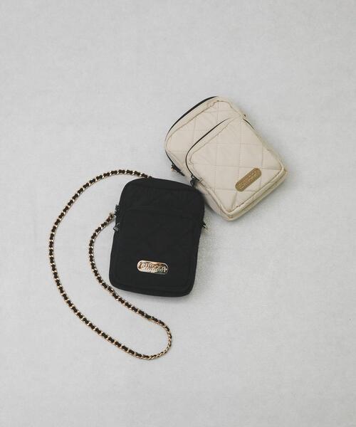 RODE SKO(ロデスコ)の「『別注』OUTDOOR PRODUCTS×hun RODESKO QUILTING CHAIN(ショルダーバッグ・レディース・ブラック/オフホワイト・-)」の13枚目の写真
