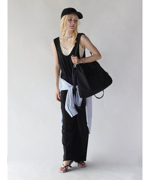 :ETHROF(イーサオブ)の「Fabric Color-Block Cord Tote Bag(トートバッグ・レディース・ブラック/グレー・FREE)」の15枚目の写真