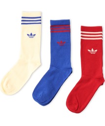 atmos（アトモス）の「adidas CREW SOCK 3 PAIR PACK KIDS / アディダス クルー ソックス 3ペア パック キッズ（ソックス/靴下）」