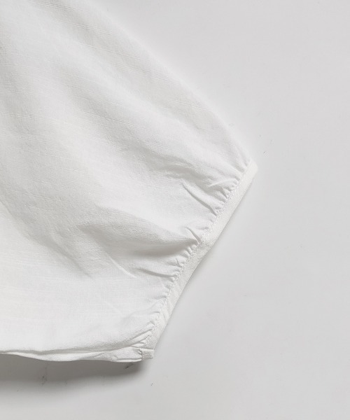 ONEP STAR(ワンピスター)の「Vネック七分袖ブラウス(シャツ/ブラウス・レディース・ホワイト・X-LARGE/LARGE/MEDIUM)」の11枚目の写真