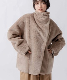 「WHYTO. / ホワイト」standcollar boa coat