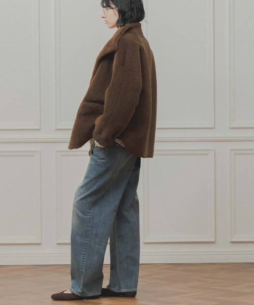 WHYTO.(ホワイト)の「「WHYTO. / ホワイト」standcollar boa coat(その他アウター・レディース・ベージュ/オフホワイト/ブラウン・36/38)」の7枚目の写真